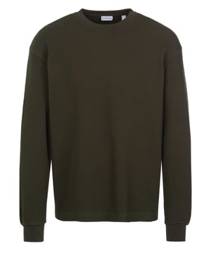 100% Baumwolle; Burberry Pullover;  Modell: 8092849 1002;  Hochwertig verarbeitet;  Waffelstrick aus 100% weicher Baumwolle;  Rundhals;  Langarm;  Rückenprint mit Equestrian Knight Design