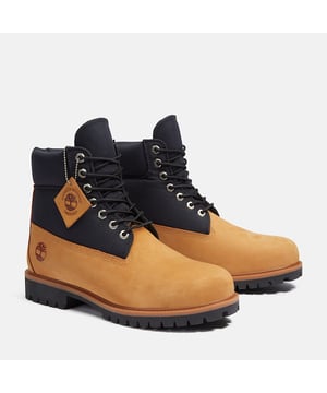 6-Inch Waterproof Boot gemaakt van een waterdicht premium leer en canvas bovenwerk, deze laars is voorzien van een TimberDry™ waterdicht membraan om je voeten droog te houden in alle weersomstandigheden. De gewatteerde kraag zorgt voor comfort, terwijl het anti-vermoeidheid verwijderbare voetbed de hele dag ondersteuning biedt. De duurzame rubberen profielzool biedt uitstekende grip op verschillende oppervlakken.