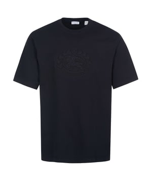 100% katoen; T-shirt van Burberry;  Model: 8095104 1002;  Hoogwaardige afwerking;  100% biologisch katoen;  ronde hals;  korte mouw;  Burberry-logoborduursel op de voorkant