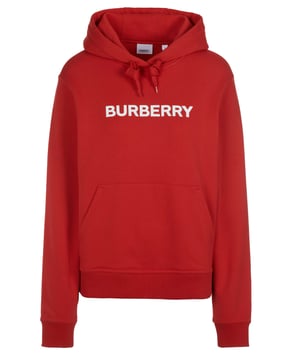 100% algodón; Sudadera con capucha Burberry Poulter;  Modelo: 8065022 1003;  Mano de obra de alta calidad;  100% algodón orgánico;  Capucha con cordón;  manga larga;  Un bolsillo en la parte delantera;  Estampado en relieve en el pecho