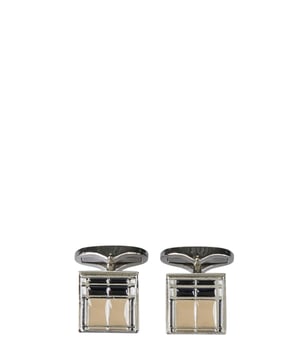 100% latón; Gemelos Burberry;  Modelo: 8066738;  Mano de obra de alta calidad;  100% latón;  Inserto de esmalte;  Detalles del logotipo de Burberry