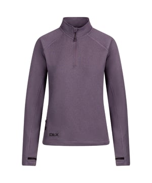 94% Polyester, 6% Elastaan. Stof: Gebreid, Marl. Ontwerp: Contrastdetail, Raster, Tekst. Zakken: 1 Verborgen Zak, Rits. Mouwtype: Met lange mouwen. Bevestiging: Trek aan de achterkant. Halslijn: Staande Kraag, Ritshals. Stoftechnologie: Anti-Bacterieel, DLX, Vochtafvoerend, Sneldrogend. Contrasterende ritstrekker, binnenroosterconstructie, duimlussen. XXS: 31 in. XS: 32 in. S: 34 in. M, XXL: 36 in. L, 3XL: 38 in. XL: 40 in.
