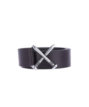 Off White Crossed Nail Belt.- Cow leather.- Belt dust bag included. Material: 100% Cow Leather. Ref: OMRB0710016010.