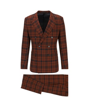 Men's Boss Cliff-Floyed Suit.- Notched lapels.- Long sleeves. - Button fastening.- Zip fly and button fastening.- Slim fit. Material: 98% Virgin Wool, 2% Elastane. Ref: 50450358224.