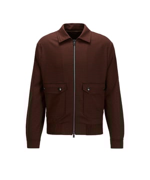 Men's Boss Narten Jacket.- Classic collar.- Zip fastening.- Front pockets.- Buttoned cuffs.- Ribbed hem.- Slim fit. Material: 98% Virgin Wool, 2% Elastane. Ref: 50450676224.
