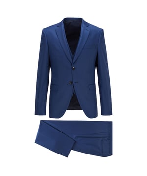 Men's Boss Reymond-Wenten 3-Piece Suit.- Notched lapel.- Button fastening.- Welt pocket by the left chest.- Two welt pockets.- Buttoned cuffs.- Zip and hook closure.- Side pockets.- Belt loops.- Slim fit. Material: 100% Virgin Wool. Ref: 50446206417.