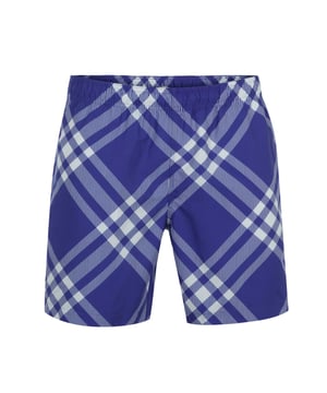 100% poliéster; Bañador corto Burberry TRI-BAR;  Modelo: 8079900 1001;  Mano de obra de alta calidad;  Cintura elástica con cordón;  Informes integrados;  Dos bolsillos laterales