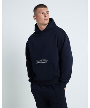 Oversized fit, Paisley graphic print, Front pocket, Hooded, Long sleeves
