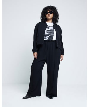 Wide leg, Tailored design, Elasticated waist, Tie fastening