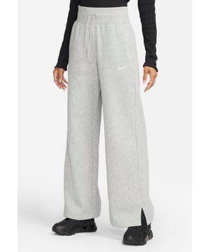 Nike Ladies Phoenix fleece wide pant reimagines luxury loungewear with a bold, high-waisted design. - -. Crafted from soft, brushed midweight fleece, these full-length joggers offer a cosy yet structured fit. - -. With a high-rise waistband, drawcord for a snug fit, side pockets and elongated ribbing, they bring effortless style and comfort.