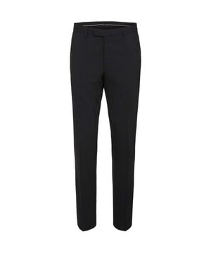 Hook and Zip Fastening.Belt Loops.Straight Leg.