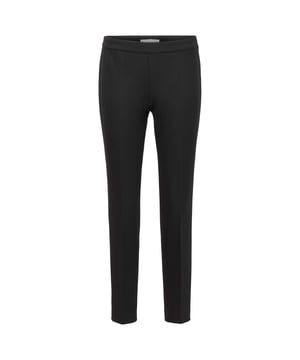 Hugo Boss Tiiluna Getailleerde Broek met Zijrits. 61% Polyester 26% Viscose 7% Katoen 6% Elastaan.