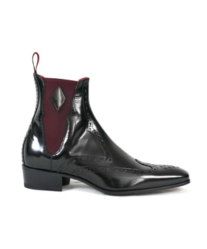 Anderson 'GLAM' Black polish Chelsea Boot