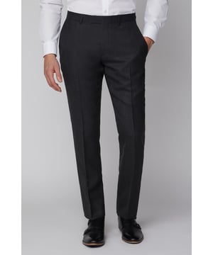 This Racing Green tailored fit, charcoal texture suit has been made from a wool blend and designed with classic details for a stylish suit. Wear these trousers with the matching jacket and waistcoat to create a stylish three-piece suit, perfect for the modern gentleman.