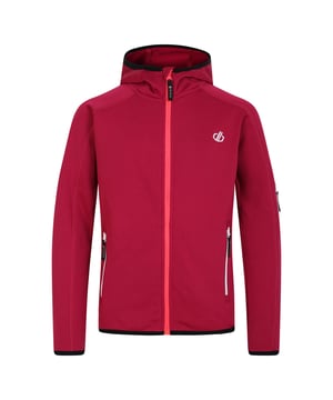 De Dare 2b Explore Fleece. Ze hebben langdurige stretch dankzij de gerecyclede mix van polyester en elastaan. Kinderen kunnen deze onder een jas aantrekken of als buitenste laag dragen op milde dagen. De fleece met doorlopende ritssluiting voor kinderen heeft elastische boorden aan de mouwen en onderkant van de capuchon om de elementen buiten te houden. Afgewerkt met zakken voor hun benodigdheden.