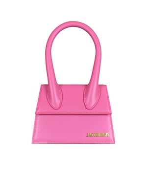 Jacquemus tas Le Chiquito moyen in roze leer.Gouden Jacquemus-logo op de voorkant.Magnetische klepsluiting.Een binnenzak.Afneembare schouderband.Afmetingen: 18 x 13,5 cm.100% leer.Made in Italy