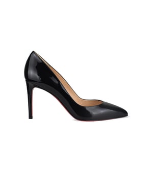 Zapatos de tacón Christian Louboutin Pigalle de charol negra.Puntera en punta.Tacón de 8,5 cm.Suela roja.Made in Italy.