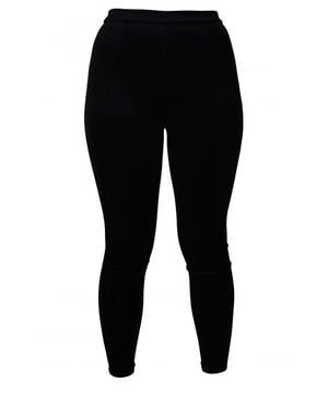 Schwarze Leggings von Saint Laurent mit Samteffekt.Konstruktion mit Stretchanteil.Hoch geschnittene Taille.Skinny fit geschnitten.Made in Italy.