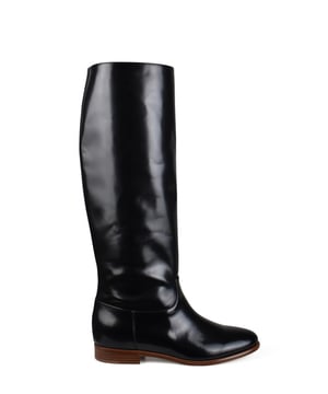 Gabriela Hearst-laarzen.In zwart lakleer.Hak 3,5 cm.Leer en houten zool.100% kalfsleer.Gemaakt in Italië.