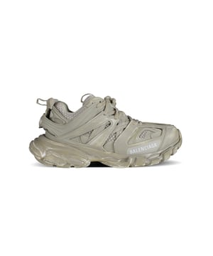 Track Faded Balenciaga sneakers, color beige.Efecto de desvanecimiento. Malla y nylon.Talla inscrita en la puntera.Inscripción de pista en relieve en el talón.Logotipo de Balenciaga impreso en el exterior en color blanco.Cierre con doble cordón en color beige. Suela dinámica con refuerzo en la parte trasera.