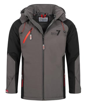 Arctic Seven Softshell-jas voor heren - Wind- en waterafstotende outdoorjas met afneembare capuchon

Dit functionele softshelljack van Arctic Seven combineert modern design met hoge functionaliteit. Dankzij Dry Tex - 3000 Protect is het waterafstotend en warmte-isolerend - perfect voor buitenactiviteiten. De opvallende kleurencombinaties en de ergonomische snit zorgen voor een sportieve look en een hoog draagcomfort.

Wind- en waterafstotend - bescherming door Dry Tex - 3000 Protect

Hoge kraag met kinbescherming – houdt wind en kou betrouwbaar buiten

Met fleece gevoerde zakken en binnenkant - voor comfortabele warmte

Capuchon met trekkoord – afneembaar met rits

Ergonomische snit en verstelbare manchetten - voor een optimale pasvorm

Grote ritsen en logodetails – sportief en modern design

Materiaal:

Materiaal buitenkant: 96% polyester, 4% elastaan

Materiaal binnenkant: 100% polyester (met fleece voering)