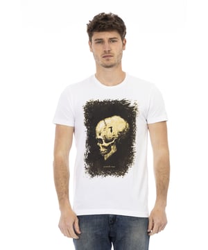 Camiseta De Manga Corta Con Cuello Redondo. Estampado frontal.