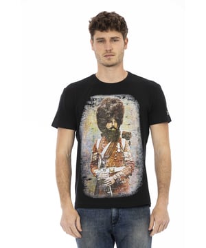 Camiseta De Manga Corta Con Cuello Redondo. Estampado frontal.