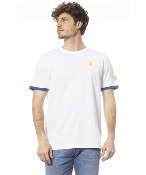 Camiseta De Manga Corta Con Cuello Redondo. Logotipo estampado en el pecho.