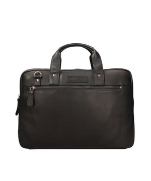 Bolso bandolera para hombre. El cierre es con cremallera. Los bolsillos internos son uno con cremallera y otro abierto. Los bolsillos externos son uno frontal con cremallera y otro trasero con cremallera. La bandolera es ajustable y extraíble en piel. El mango es de cuero. Hay un compartimento interno. El material exterior es auténtica piel de vacuno. Internamente está forrado en poliéster. Medidas: 38,5x26x4 cm. Producto de moda