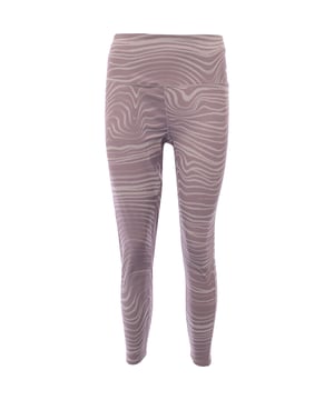 Main: 77% Polyester, Main: 23% Elastane. The Puma Studio yoga high-waisted leggings in a mauve swirl pattern are a perfect blend of style and comfort for your yoga sessions. The high waist offers support while the unique swirl pattern adds a touch of elegance, making you stand out in your yoga class. These leggings are not just about looks; they're designed to enhance your movements and provide the flexibility you need for any pose. Whether you're a beginner or a seasoned yogi, these leggings are sure to become a cherished part of your yoga journey.