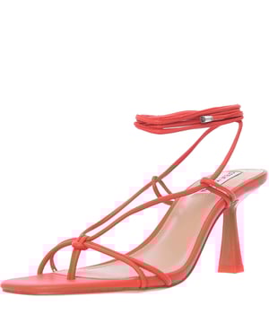 Upper: 100% Polyurethane, Lining: 100% Polyurethane, Sole: 100% Rubber. The strappy design adds a touch of elegance, while the comfortable kitten heel provides a flattering lift. Available in three stunning colors, these sandals are perfect for dressing up any outfit. The cushioned insole ensures all-day comfort, making these sandals a must-have for any occasion.