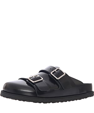 Upper and sole Material Leather. Introducing the Birkenstock 1774 - 222 West Leather Double Buckle Slip On, a stylish and comfortable pair of sandals perfect for both men and women. Made with high-quality leather material, these sandals are built to last and provide optimal comfort for your feet. The slip-on design makes them easy to wear and take off, while the double buckle ensures a secure fit.