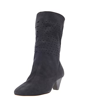 100% Calf Suede - Lining &amp; Sole: 100% Calf Leather. Evoking a western mood, the Reachi boots by ISABEL MARANT are characterised by their stacked heel and slouchy silhouette. They're crafted in Portugal from supple suede and come in a timeless taupe hue