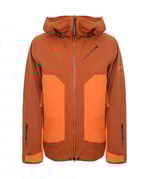76% Polyamide/Nylon, 24% PolyurethaneStylish, high performance jacket, loaded with ski-friendly features, including a high collar for those sub-zero days, a special designed snow gaiter, and a cord-adjusted helmet compatible hood, keeping you warm, fully-protected, yet absolutely comfortable. Its materials keep it completely waterproof, but also breathable