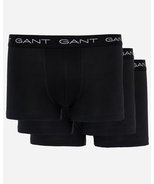 GANT's underwear delivers supportive, comfortable fits in high-quality fabrics. These cotton jersey trunks from GANT arrive in a 3-pack of classic, solid colors. They have a slim fit, regular waist and short leg length. Each trunk features a jacquard-knitted elastic waistband detailed with repeating GANT logos.

Pack of three
Slim fit
Short leg length
Regular waist
Jacquard-knitted waistband
GANT logos at waistband

 95% Cotton, 5% Elastane 

900023003
 
 