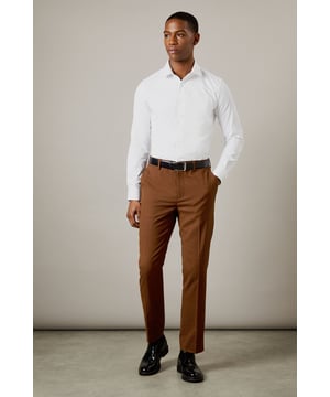 Slim fit design for a modern, tailored silhouette
        Versatile twill fabric with a subtle sheen
        Belt loops for accessorising
        Crisp centre creases for a polished look
        Rear welt pockets for a sleek finish
    
    These Burton slim fit suit trousers are the perfect foundation for your smart wardrobe. The tailored silhouette offers a contemporary edge while maintaining a classic appeal. Crafted from a twill fabric, they provide comfort and durability for all-day wear. Style these trousers with a crisp white shirt and polished Oxfords for a sophisticated office ensemble. For smart-casual events, pair them with a fine-knit jumper and leather trainers. The versatile design makes them suitable for various occasions, from important business meetings to after-work drinks with colleagues. Add a matching jacket for a complete suit look, or mix and match with other pieces to create unique outfits. These trousers are a staple for the modern gentleman who appreciates timeless style with a refined twist.