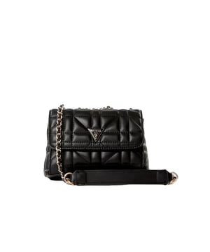 Umhängetasche Guess Edita Damen Schwarz Synthetik. Authentisches Gepäck von der Marke Guess - Streetwear/Sportswear-Design von Guess - Guess für Damen modebewusst, perfekt für den Alltag - Umhängetasche Guess in Schwarz lässt sich perfekt mit Ihrer Garderobe kombinieren - bequemer Synthetikstoff - klassisch - Edita -