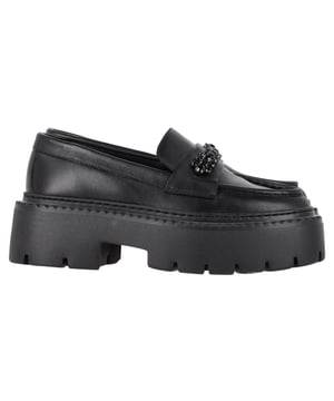 VINTAGE, RRP AS NEW
Step into refined luxury with the Jimmy Choo Bryer Flat Loafers in Black Leather. Crafted from buffed calfskin, these loafers offer a perfect blend of comfort and style. The round moc toe adds a classic touch, while the crystal-cut hardware at the vamp delivers a hint of sparkle and sophistication. The buffed calfskin lining ensures a smooth, luxurious feel, while the textured rubber platform midsole and treaded rubber outsole provide durability and traction. With a platform height of 1.75 inches, these loafers give you subtle lift without sacrificing comfort, making them ideal for both casual and more elevated looks.
with Dust bag

Jimmy Choo Bryer Flat Loafers in Black Leather
Condition: Excellent
Signs of wear: No visible sign of wear. No Mark at insole.,  Very light mark at soles.
Packaging: Dust bag
Color: black
Material: Leather | leather
Size: EU | 37
Measurements: Insole length: 280
SKU: NAPPUGBSH462131W