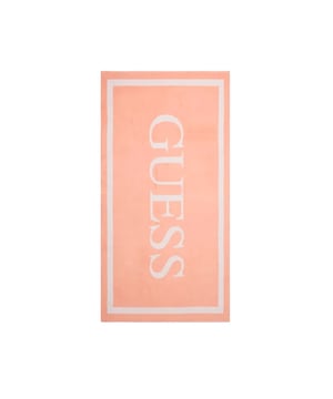 Guess Strandtuch Damen Rosa Baumwolle. Authentisches Kleidungsstück der Marke Guess - Streetwear/Sportswear Design von Guess - Guess für modebewusste Frauen, perfekt für den Alltag - Das rosa Guess Strandtuch lässt sich ideal mit dem Rest Ihrer Garderobe kombinieren - Bequeme Baumwollqualität - klassisch - Strand -