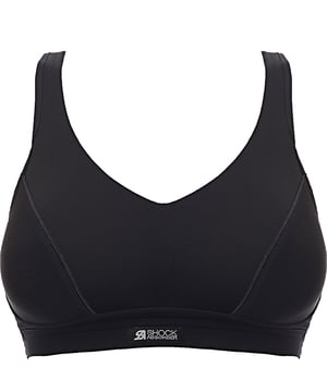 Main: 84% Polyamide, Main: 16% ElastaneAchieve maximum support and comfort with the Shock Absorber High Support Padded Sports Bra. This black sports bra is designed for high-impact activities, featuring a durable blend of 84% polyamide and 16% elastane. The padded cups provide additional support and shape, while the moisture-wicking fabric keeps you dry and comfortable during intense workouts. The adjustable straps and back closure ensure a secure and customizable fit, making this sports bra perfect for running, aerobics, and other high-energy exercises. Stay focused and confident with the reliable support of this high-performance sports bra.
