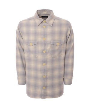 Main: 100% Cotton. The AllSaints Shasta checked shirt in lilac captures the essence of a relaxed yet stylish aesthetic. Its soft brushed cotton and subtle lilac plaid pattern offer a touch of casual elegance, perfect for those who appreciate a cool and effortless look.
