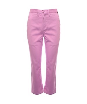 Main: 34% Polyester, Main: 64% Cotton, Main: 2% Elastane Brighten up your wardrobe with the Vans Authentic Chinos in Orchid Pink. Crafted from a blend of 64% cotton, 34% polyester, and 2% elastane, these chinos offer a comfortable and flexible fit. The soft orchid pink hue adds a fresh and vibrant touch to your outfit, making it perfect for any casual occasion. Featuring a classic design with a modern twist, these chinos include practical pockets and a tailored fit that ensures both style and functionality. Pair them with your favorite Vans sneakers for a laid-back yet stylish look.