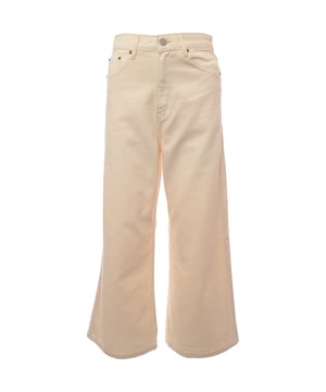 0 Dr Denim Womens Li High Rise Cropped Jean In Ecru