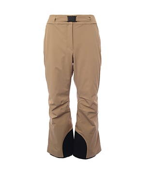 87% polyamide, 13% elastane Moncler Grenoble's designs keep you stylishly protected when headed to the slopes. These ski pants are made from shell and have bootcut legs with snow gaiters and zips, so they fit comfortably over your boots. The accompanying belt ensures a secure fit