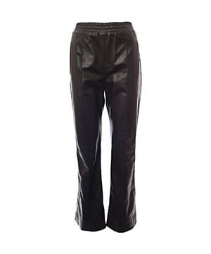 100% Nappa Leather Trousers crafted in lightweight satin nappa lambskin with ultra soft glove touch. Relaxed fit with an elasticated waist