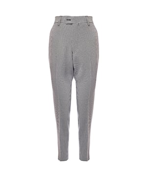 Main: 96% Polyester, Main: 4% Spandex Add a touch of sophistication to your formal wardrobe with these slim fit suit trousers from Gianni Feraud. Made from a blend of 96% polyester and 4% spandex, these trousers offer a comfortable and flexible fit. The black and white check pattern provides a modern and stylish twist on a classic design, making them perfect for both professional settings and special occasions. Pair them with the matching suit jacket for a complete, polished look that exudes confidence and elegance.