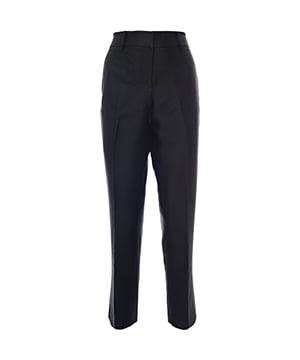 52% Wool &amp; 48% SilkZIMMERMANN?s Matchmaker trousers are modelled after tuxedo styles. They?re tailored from wool and silk-blend twill to sit low on the waist before falling to a slim leg with smart pressed creases
