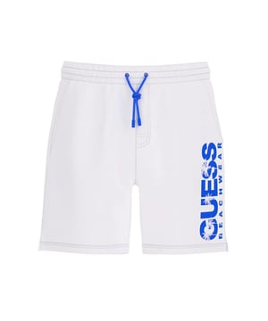 Badeanzug Guess Strandbekleidung aktiv Herren Weiß Synthetik. Authentisches Kleidungsstück der Marke Guess - Streetwear/Sportswear-Design von Guess - Guess für Herren Mode, perfekt für den Alltag - Weißer Badeanzug von Guess lässt sich perfekt mit dem Rest Ihrer Garderobe kombinieren - bequeme Synthetikmaterialien - klassisch - aktive Strandbekleidung -