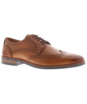 Hush Puppies Heren Slimme Schoenen Mack Leer Tan. Bovenkant van leer. Textielvoering. Tpr-zool. Formele schoeisel.