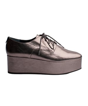 Estos zapatos plataforma mujer Calvin Klein combinan un diseño clásico tipo oxford con una plataforma moderna que aporta altura y un toque futurista. Su acabado metalizado resalta su elegancia, mientras que la suela gruesa garantiza estabilidad y comodidad en cada paso.

Detalles:

- Diseño tipo oxford con plataforma.
- Acabado metalizado.
- Plataforma alta y liviana.
- Cierre con cordones ajustables.
- Suela de goma antideslizante.

Los zapatos de plataforma Calvin Klein reflejan la esencia vanguardista y sofisticada de la marca, fusionando un diseño clásico con un toque moderno y atrevido. Inspirados en la estética minimalista y urbana característica de Calvin Klein, estos zapatos mujer destacan por su elegancia atemporal, combinando materiales de alta calidad con acabados innovadores.
 Composición: Exterior: Piel; Interior: Ecopiel; Suela: Goma; Plantilla: Ecopiel
 Cuidados:
Limpiar con un paño suave y seco.
Evitar el contacto con agua.
No exponer a fuentes de calor directas.